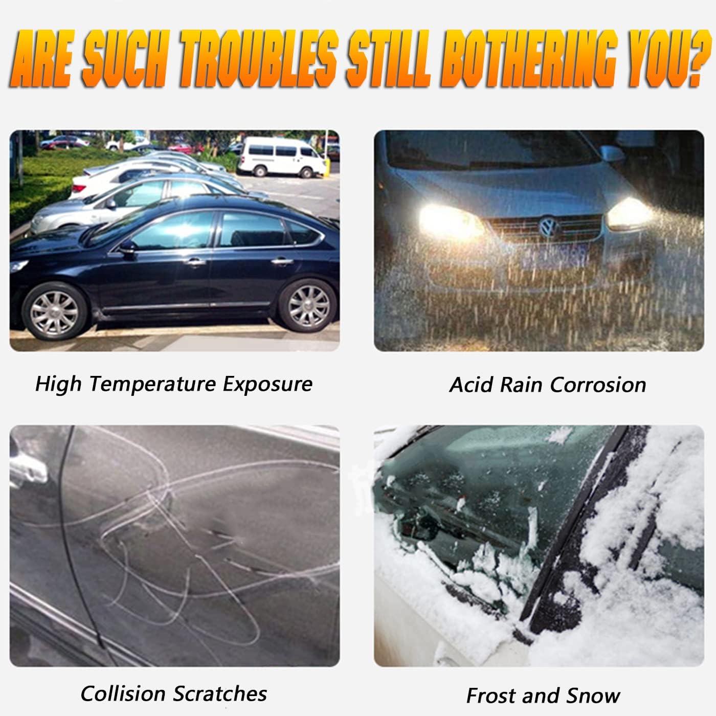 Breathable New Material, Waterproof Car Cover, Locks and Zipper Doors, Sunscreen Waterproof UV Prevention Snowproof Wind and Windproof,Suitable for Indoor Outdoor,for SUV (205"-216") C14