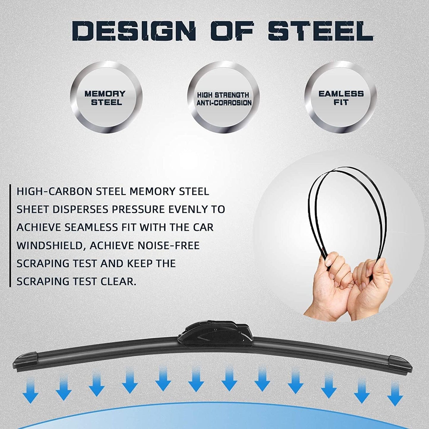 AUTOBOO 26"+22" Windshield Wipers with 16" Rear Wiper Blade Replacement for 2010 2011 2012 2013 2014 2015 Lexus RX450h RX350-Original Factory Quality (Pack of 3)