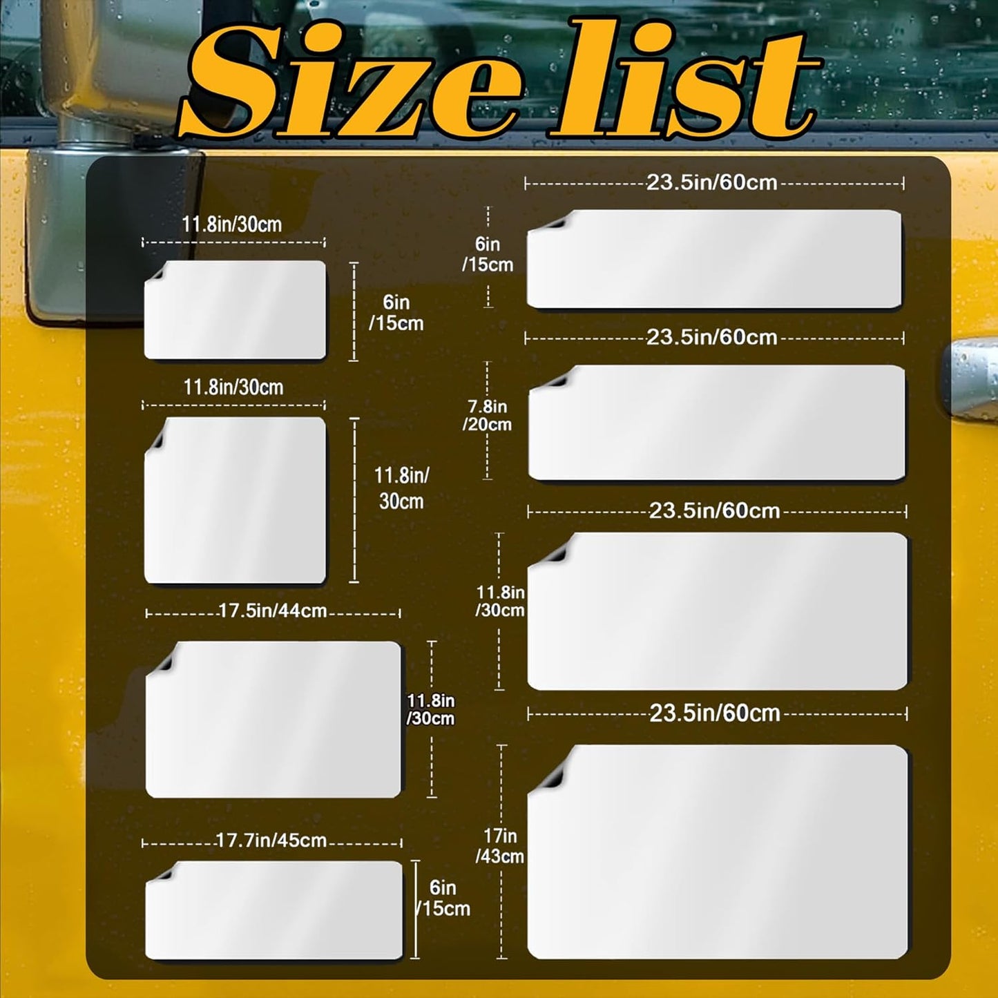 Custom Magnet Car Stickers, Personalised car Magnetic Signs for Business, Car Magnet with Text/Logo/Image,No Melting No Blow Off Easy to Move