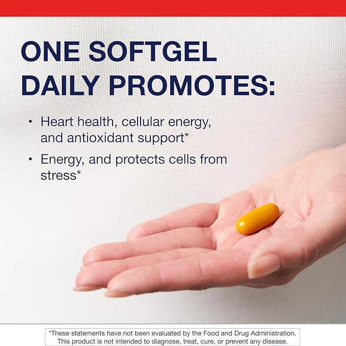 Metagenics CoQ10 ST-200 mg, Highly Absorbable 200 mg Coenzyme Q10 Supplement to Help Support Energy Production and Cardiovascular Function - 60 Count