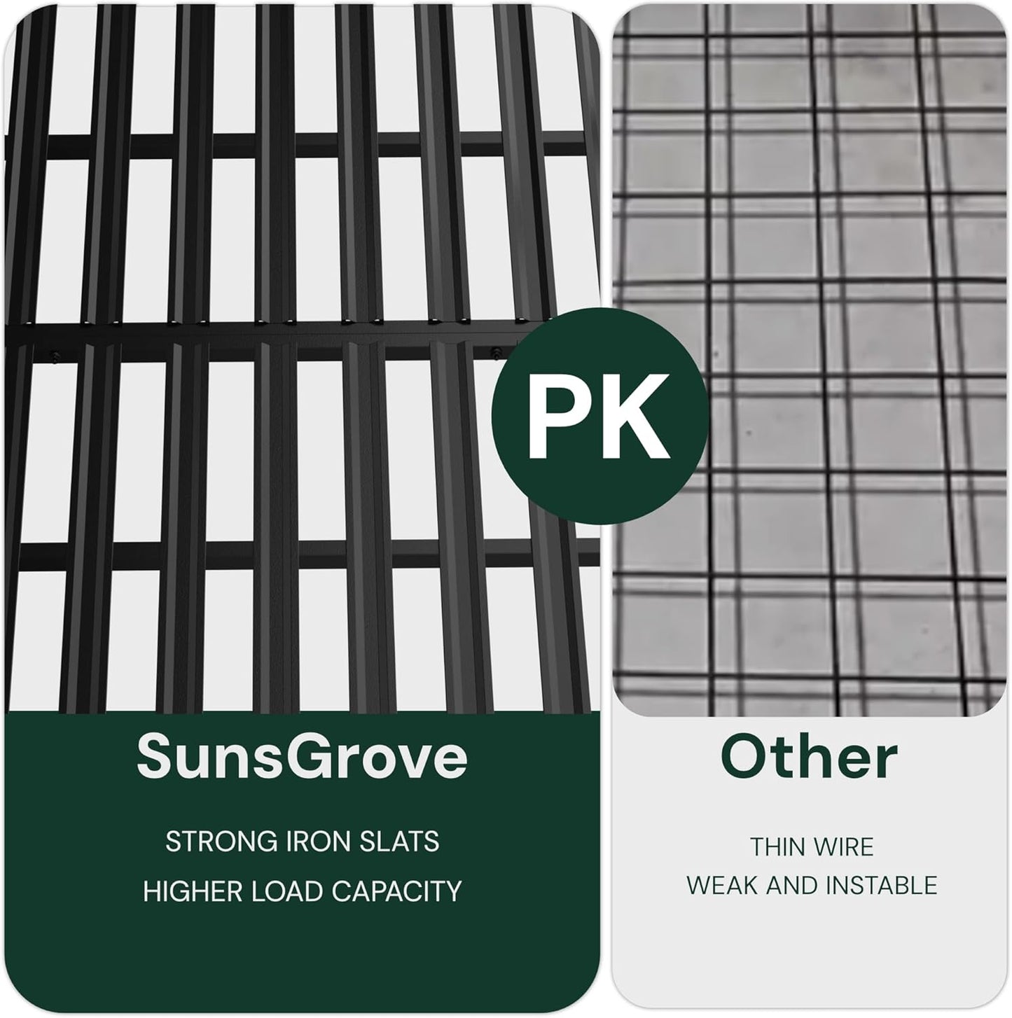 SunsGrove 2x8 Garage Storage Overhead Rack Organization, Adjustable Ceiling Mounted Storage Racks, 800LBS Weight Capacity, 22"-40" Ceiling Dropdown, Black