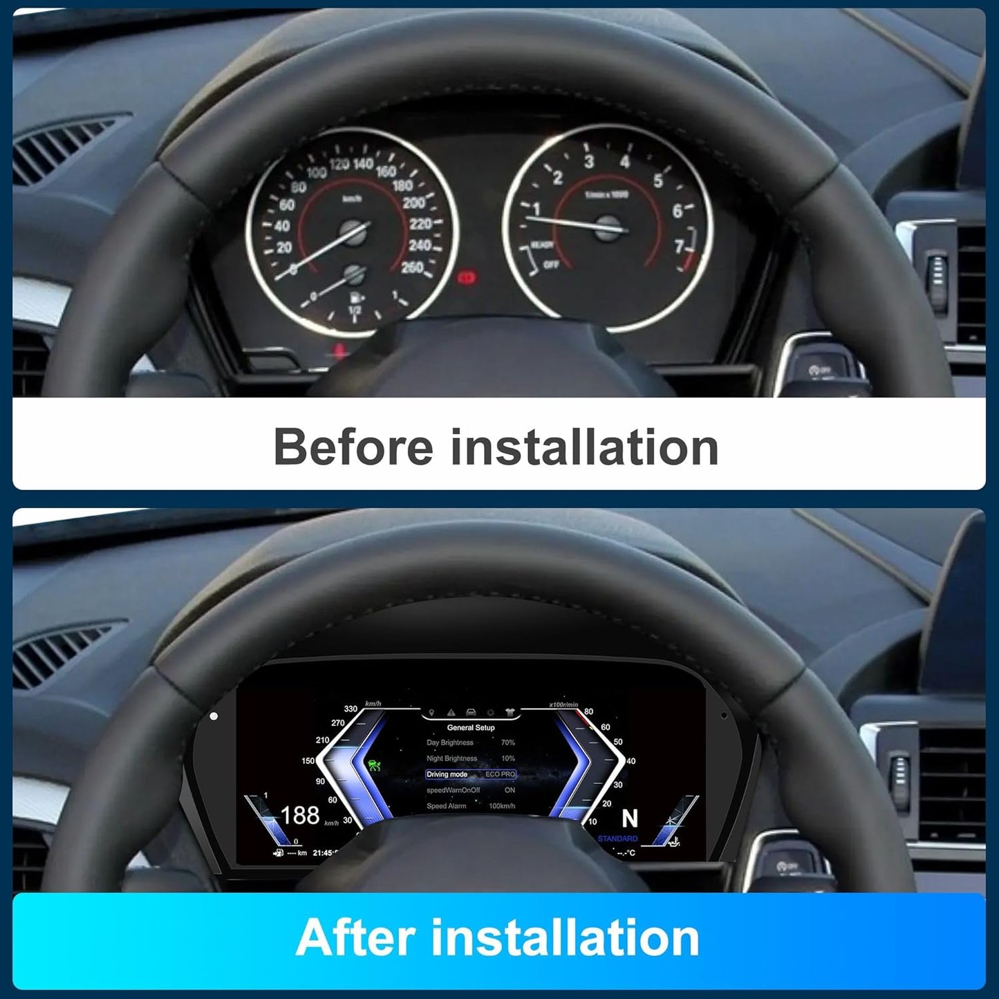 Speedometer Instrument for BMW BMW F20 F52 2013-2024, Linux System Original Car Information Display Digital Cluster Dashboard Screen