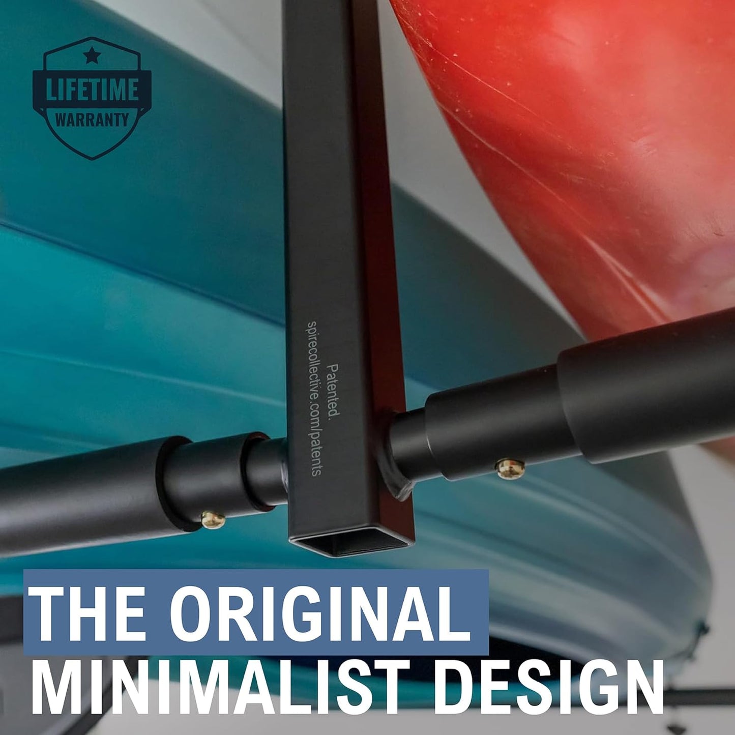 StoreYourBoard Adjustable Kayak Ceiling Rack – Hi Port 2 Garage Ceiling Kayak Hanger | Adjustable Overhead Kayak Storage for Recreational & Touring Kayaks | Garage Organization