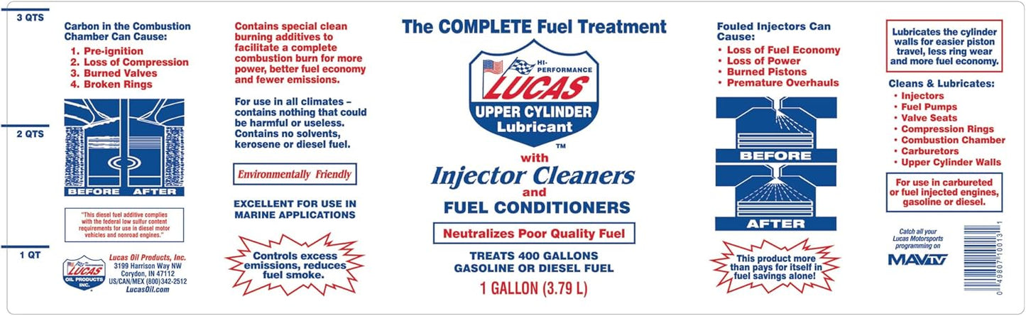 Lucas Oil 10013 Fuel Treatment - 1 Gallon