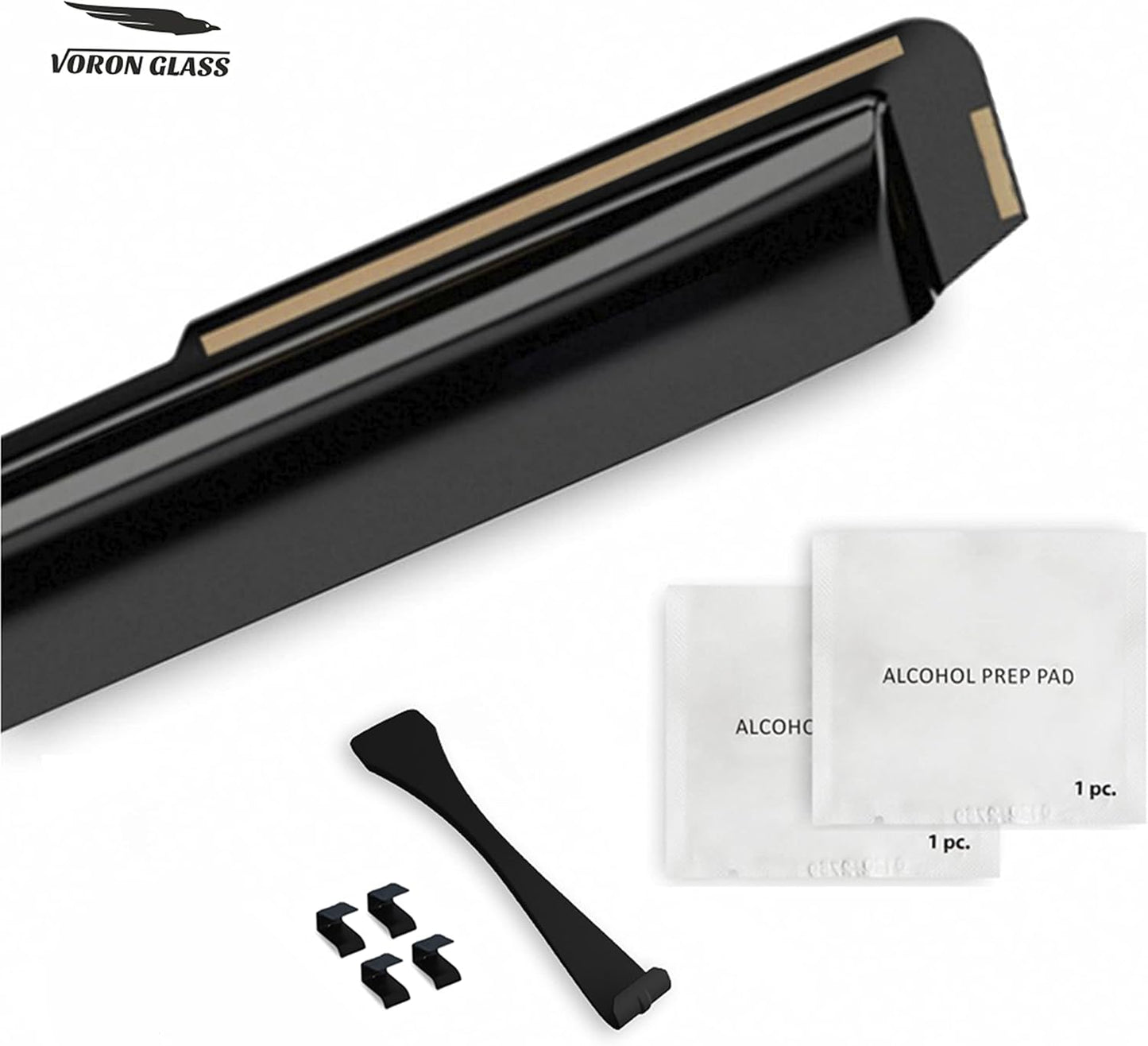 Voron Glass in-Channel Extra Durable Rain Guards for Honda Accord 2023-2025, Window Deflectors, Vent Window Visors, 4 Pieces - 200860