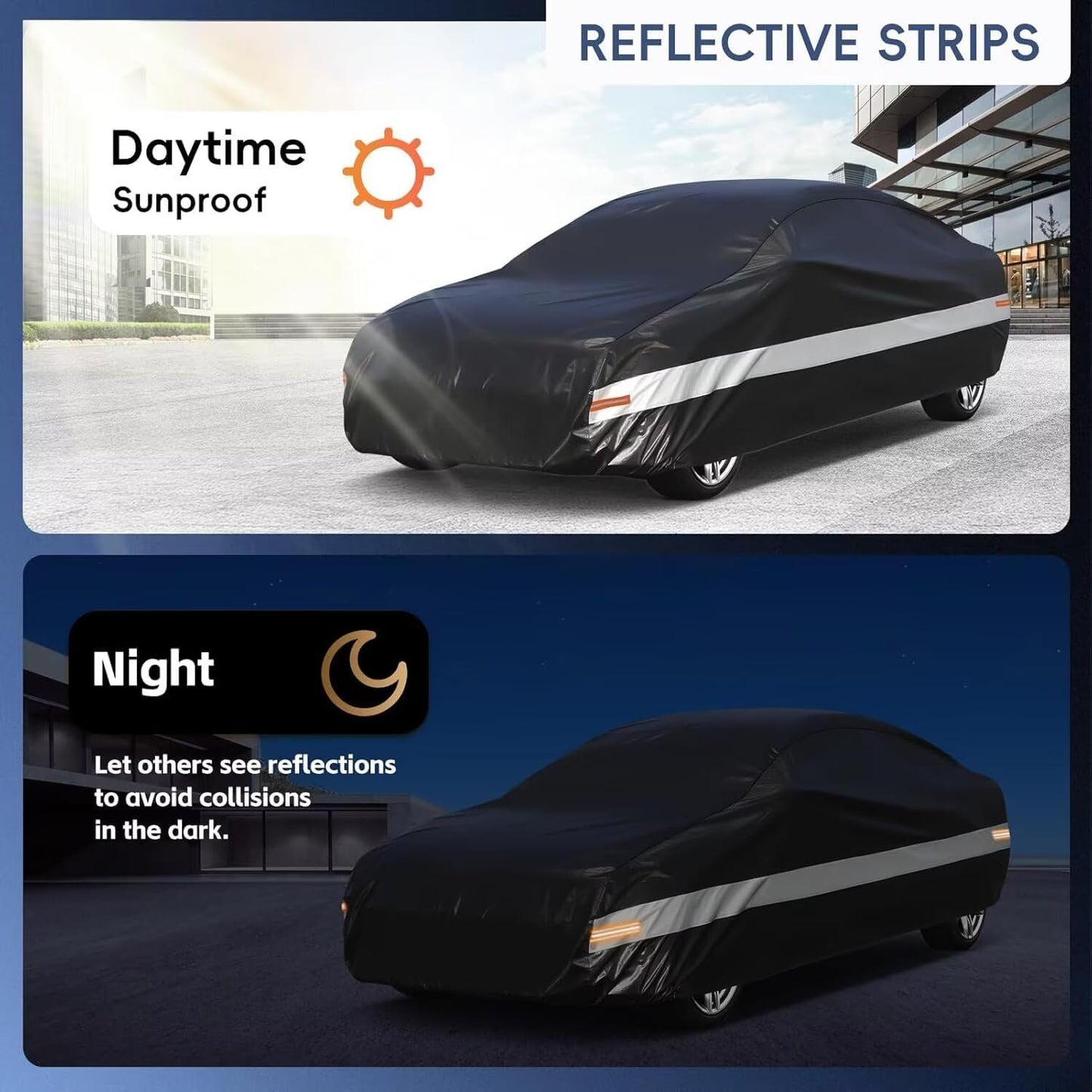 10 Layers Car Cover Custom Fit for BMW Z4 E85, E89, G29 (2009-2025), Waterproof All Weather for Automobiles, Outdoor Full Cover Sun Dust Rain Protection with Cotton. Black