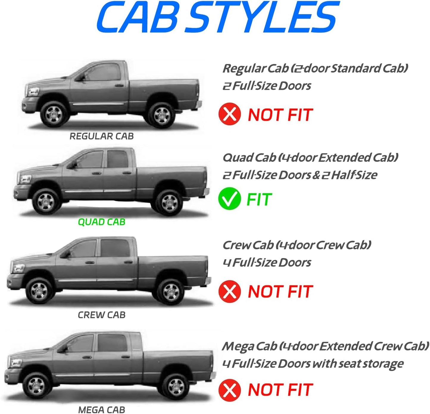 4 PCS in-Channel Rain Guards for Trucks 2019-2024 Dodge Ram 1500 Quad Cab, Smoke Tinted Window Deflectors, Extra Durable Vent Window Visors, Vent Shade Shield 2020 2021 2022 2023