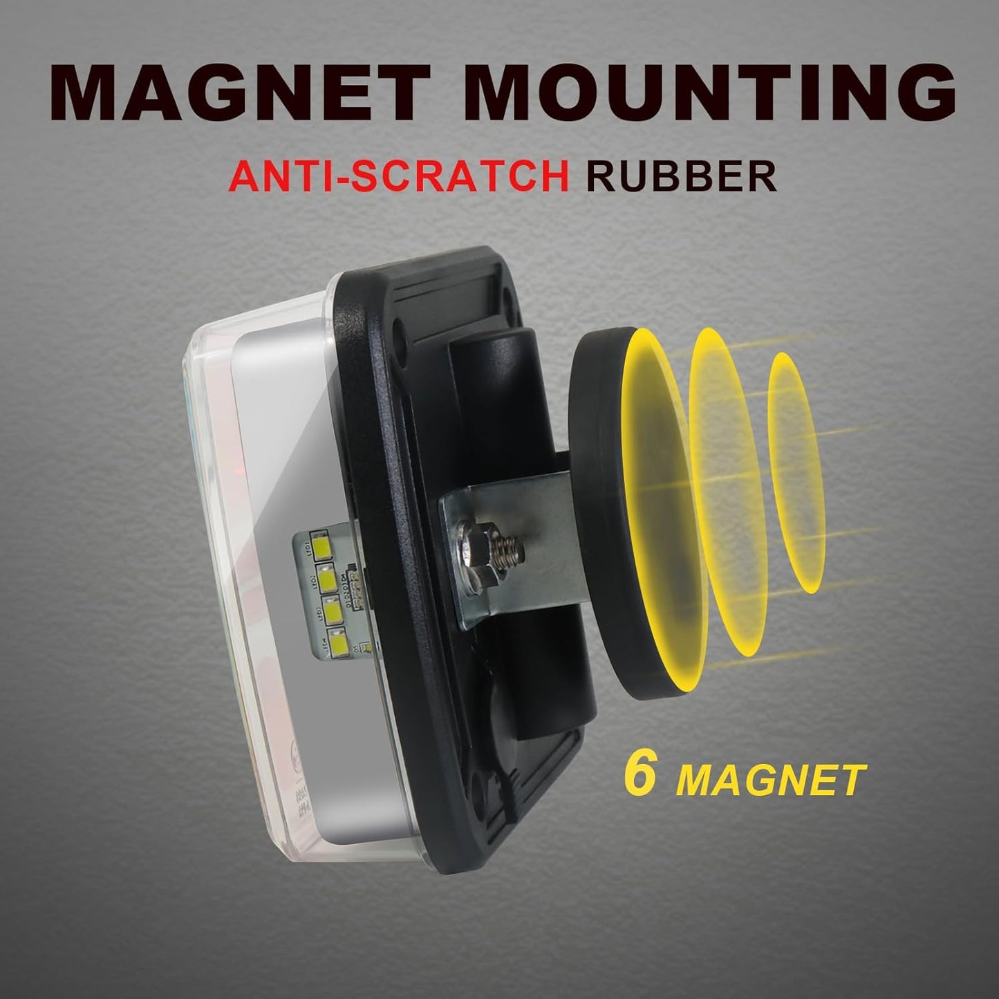 Agrieyes Wireless Trailer Lights, Magnetic LED Trailer Light Rechargeable, Portable Tow Lights Kit for Trucks, Wrenker, Boat, RV, Caravan, DOT Compliant