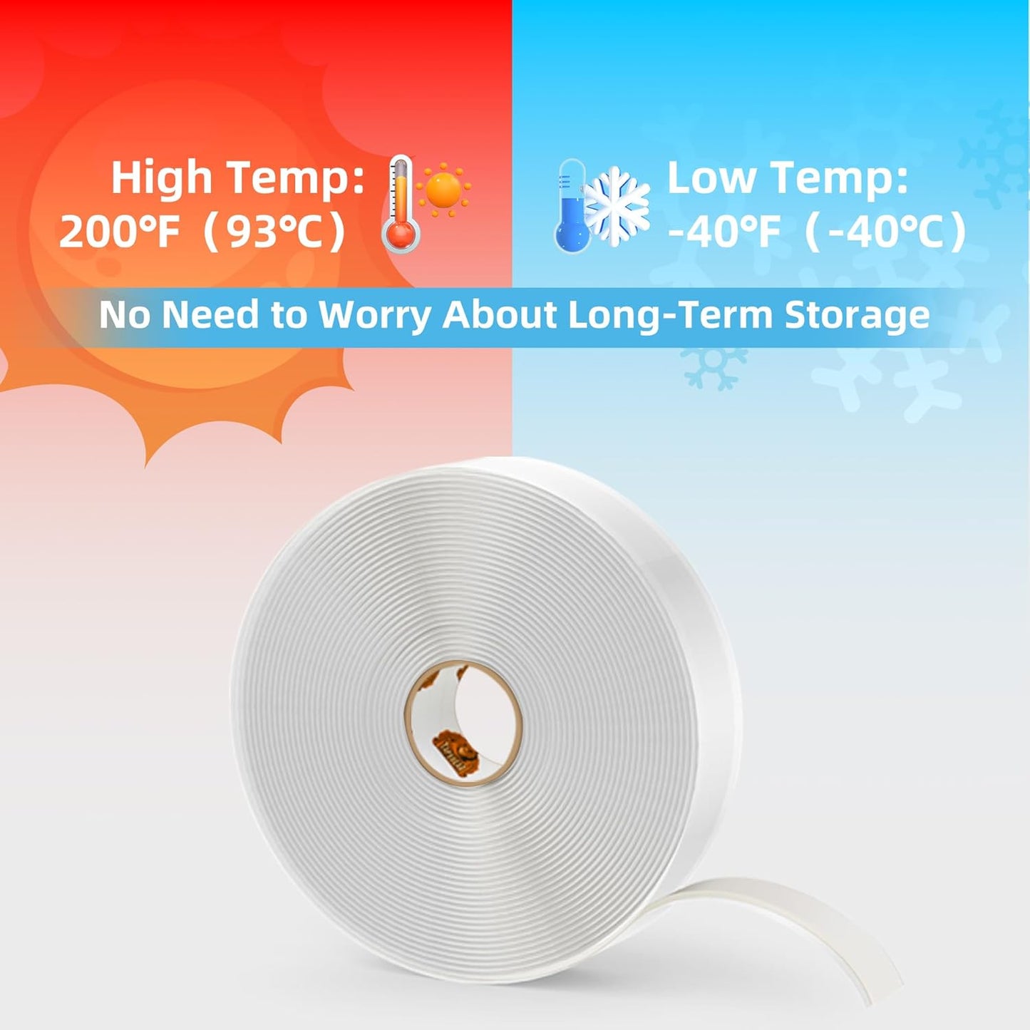 Butyl Tape White, 3/4" x 30' x 1/8" RV Roof Sealant Plumbers Putty Tape, Window Seal Butyl Sealant Double Sided Butyl Caulking Tape for Boat Sealing, EDPM, Automotive, Camper