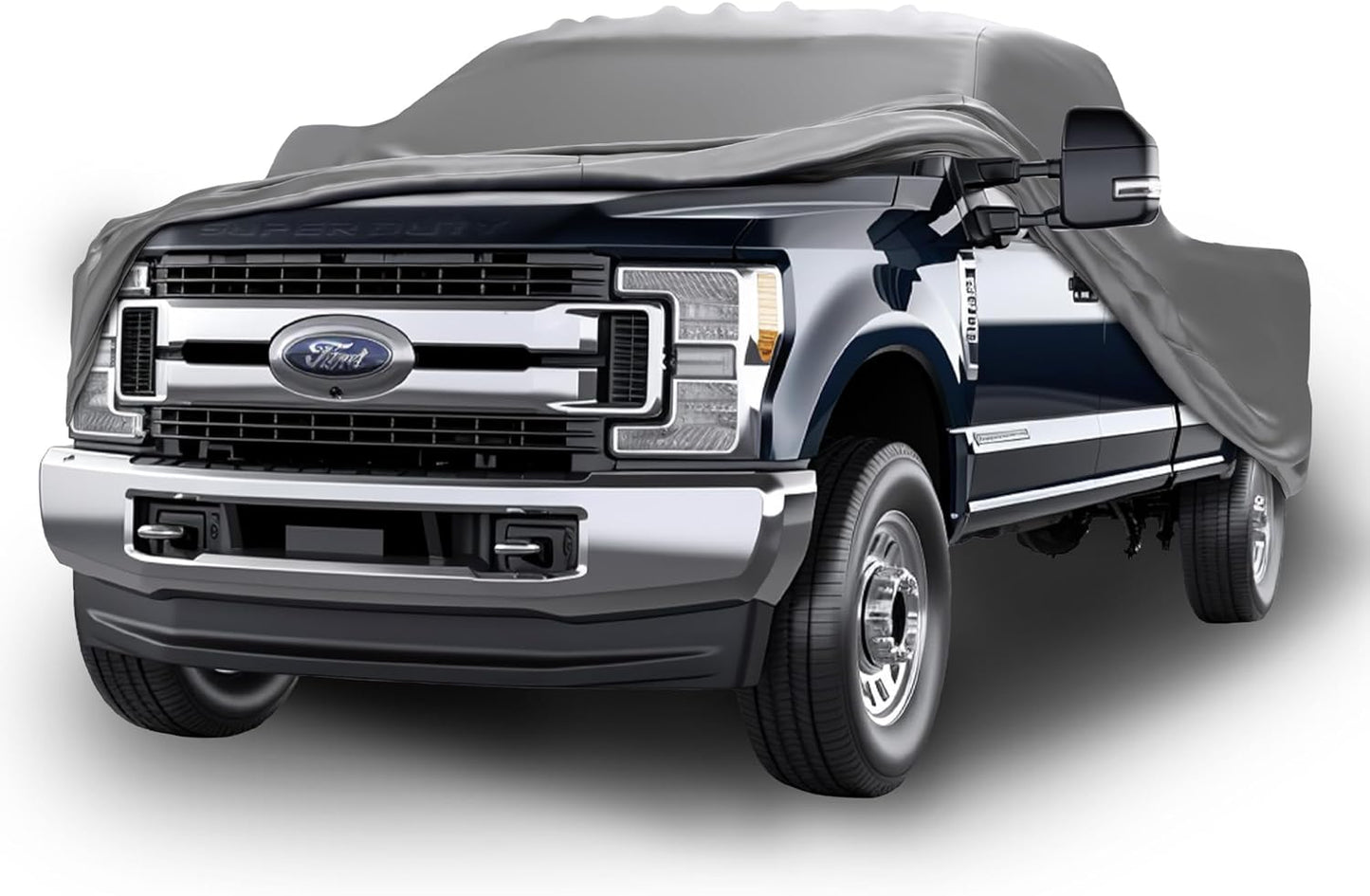 Car Covers Weatherproof Max Truck Cover & Warranty Compatible with Ford 2003-2019 F-350 Regular Cab, 8 with Camper Shell– Outdoor Cover, Prevents Theft with Cable Lock