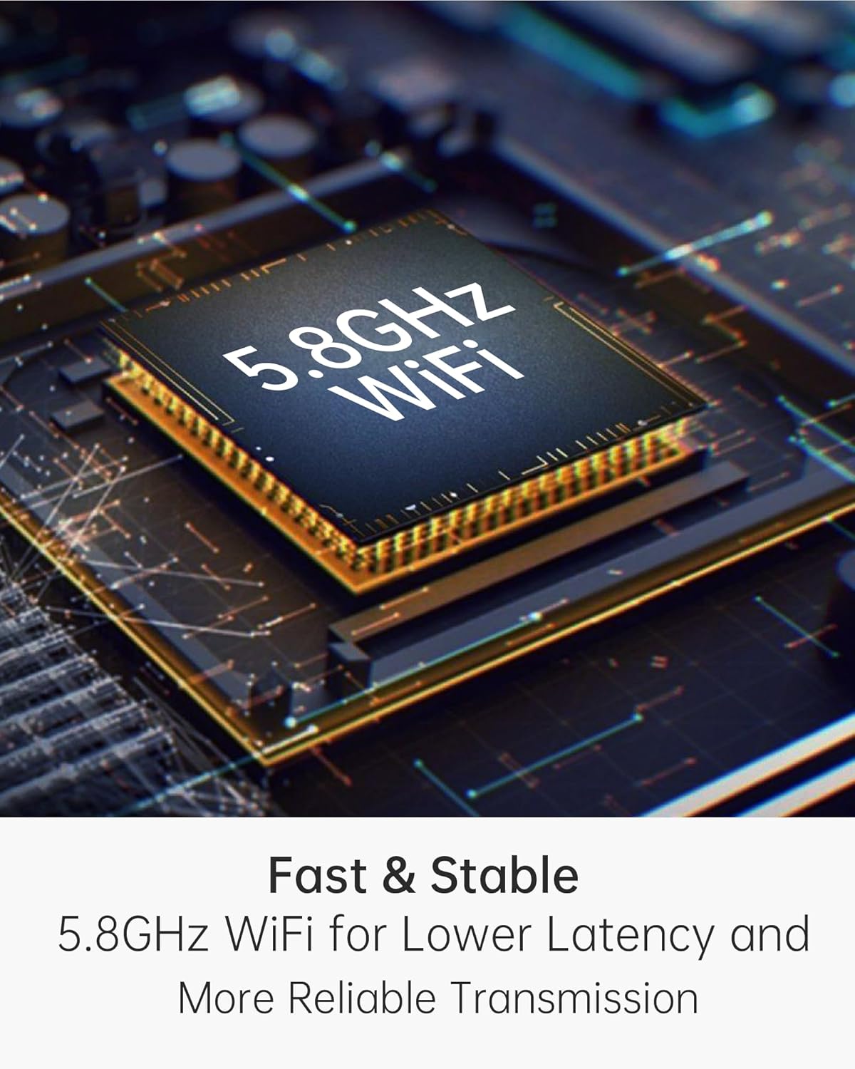 Apple CarPlay Wireless Adapter (2025 Upgrade) – Convert Wired CarPlay to Wireless, Stable Connection, RGB Ambient Lighting, Compatible with Wired CarPlay Cars & iPhone