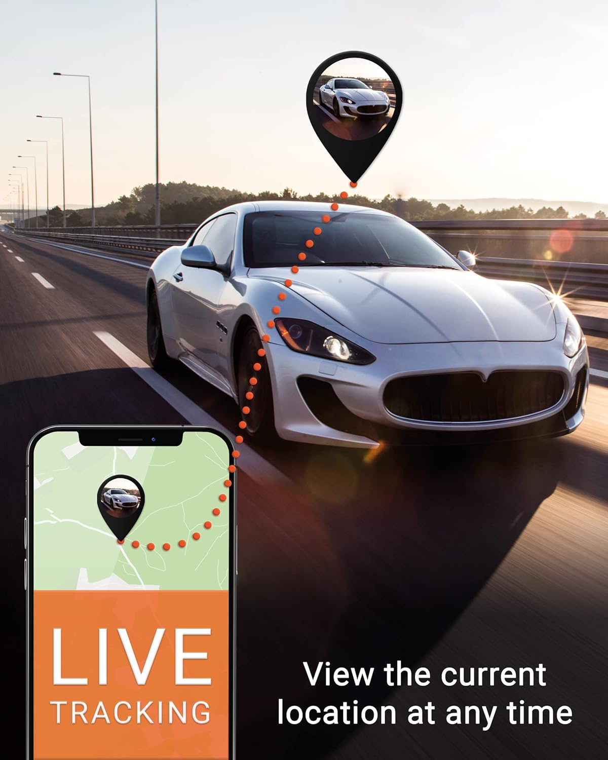 PAJ GPS OBD GPS Tracker 4G LTE, Fleet GPS Tracker, Real Time Tracking Device for Trucks & Transporters, Car Tracking with Alarm Notifications on Location, Speed Monitoring, Permanent Battery via OBD2