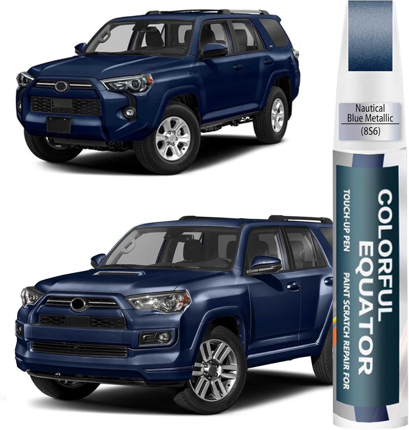 8S6 Dark/Nautical Blue Metallic Touch Up Paint for Toyota, Car Paint Pen Scratch Repair Two-In-One Touch Up Paint, Premium Car Scratch Remover for Deep Scratches