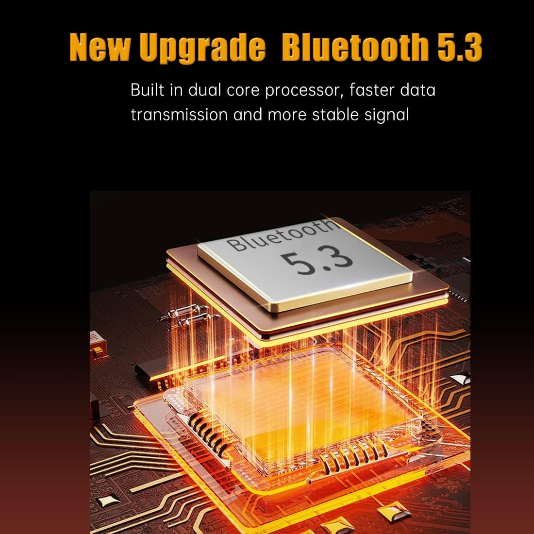 Colorful HD Lossless Sound Quality EQ Sound Adjustment Hands-Free Calling QC3.0 PS3.0 Fast Charge 1.5" Color Large Screen FM Microphone Bluetooth 5.3 Car Adapter