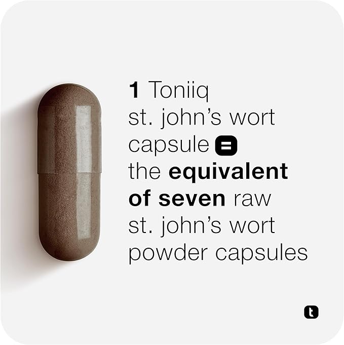 1,000mg Ultra High Strength St. John's Wort Capsules (Non-GMO) - 7X Concentrated Extract - 0.3% Hypericin - Highly Purified and Bioavailable - 120 Capsules