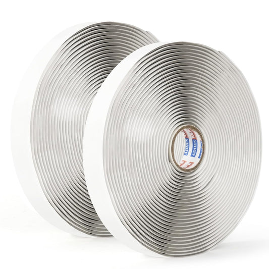 ADHES Premium Butyl Sealant Tape 3/4" x 30 'x 1/8", 2 Rolls Gray Butyl Rubber Sealant Tape for RVs, Vehicles, Marine and Home Repair – Ideal for Headlights, Windows, Doors, and Windshields