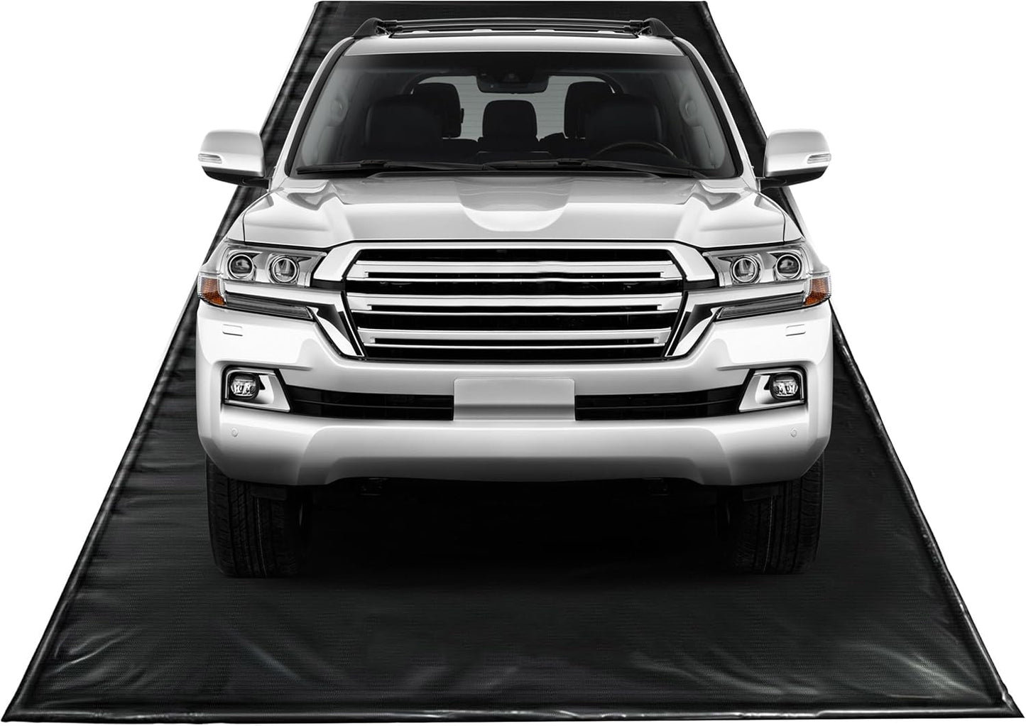 Garage Car Floor Mat, Containment Mat (Black) for Snow & Mud & Rain(7ft 9in x 18ft)