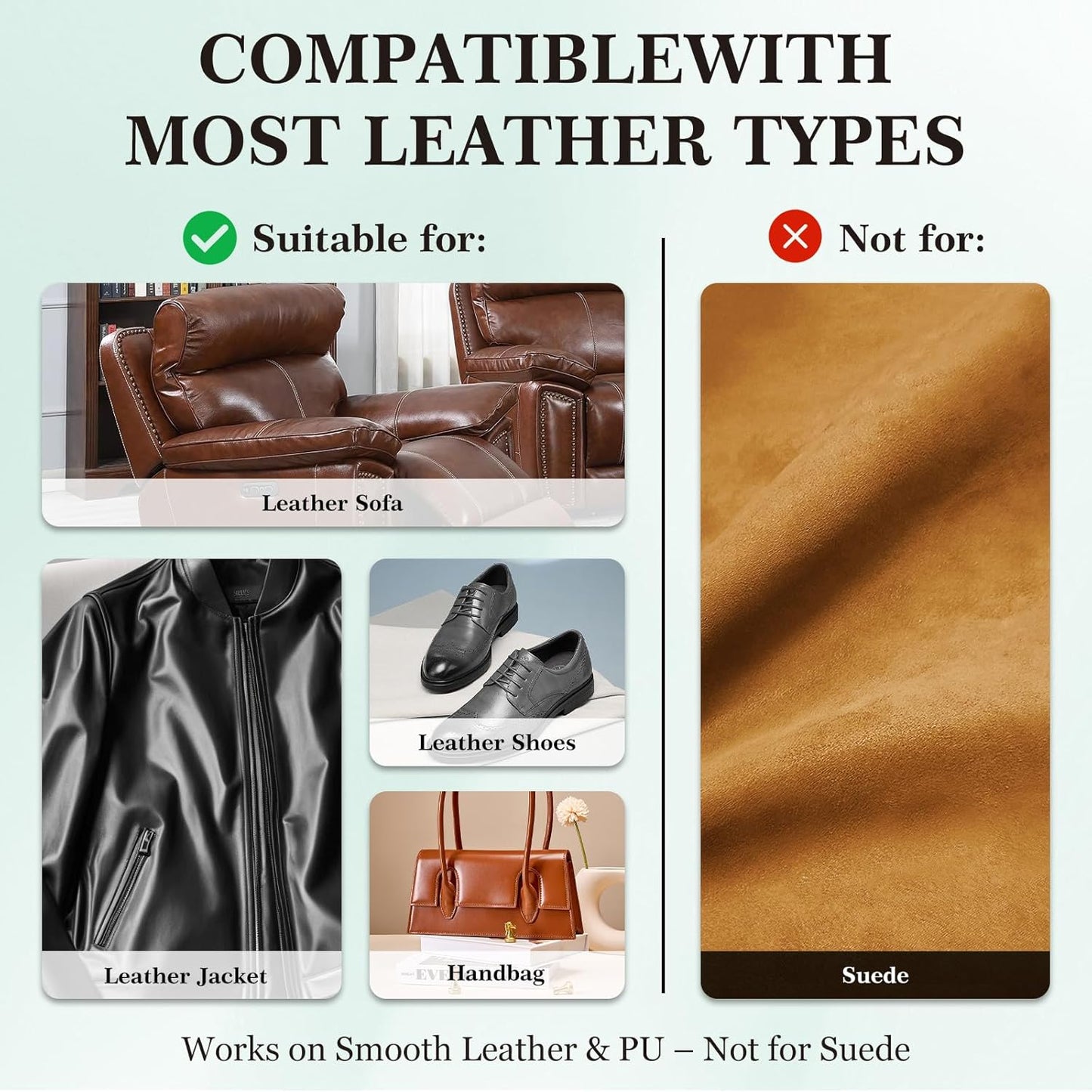 Leather Color Restorer, Leather Recoloring Balm, Scratch Remover, Leather Dye, Leather Paint, Leather Repair Kit for Furniture Couches Car Seats Shoes Bags, Dark Brown