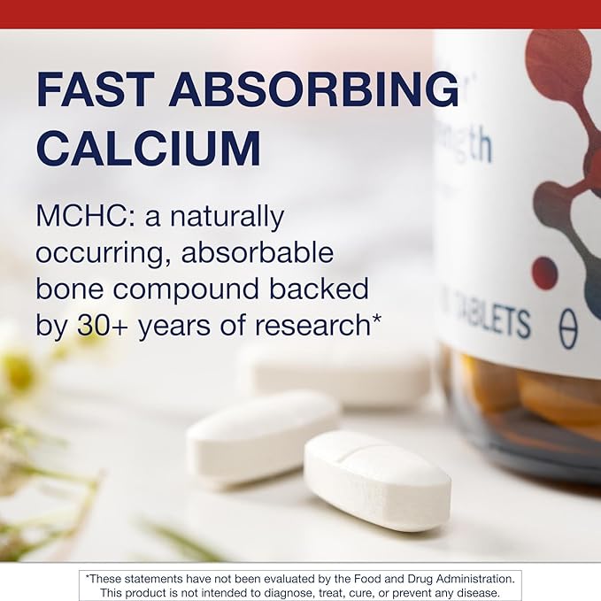Metagenics Bone Builder Extra Strength - Microcrystalline Hydroxyapatite Concentrate (MCHC) with Calcium & Phosphorus - Supports Bone Density & Strength - Non-GMO & Gluten-Free - 90 Tablets