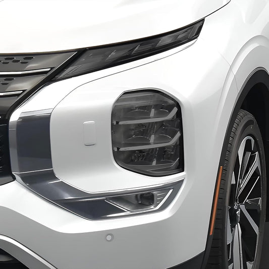 BOGAR TECH DESIGNS Full Headlight Head Light Tint Kit Compatible with Mitsubishi Outlander 2022-2025, Light Smoke