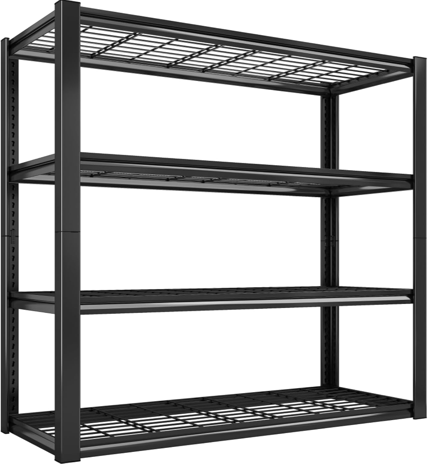 REIBII 40" W Garage Shelving 2240 LBS Storage Shelves Adjustable Metal Shelving Heavy Duty 4 Tier Metal Shelves for Pantry Basement Warehouse 40" W × 19.5" D × 59.5" H