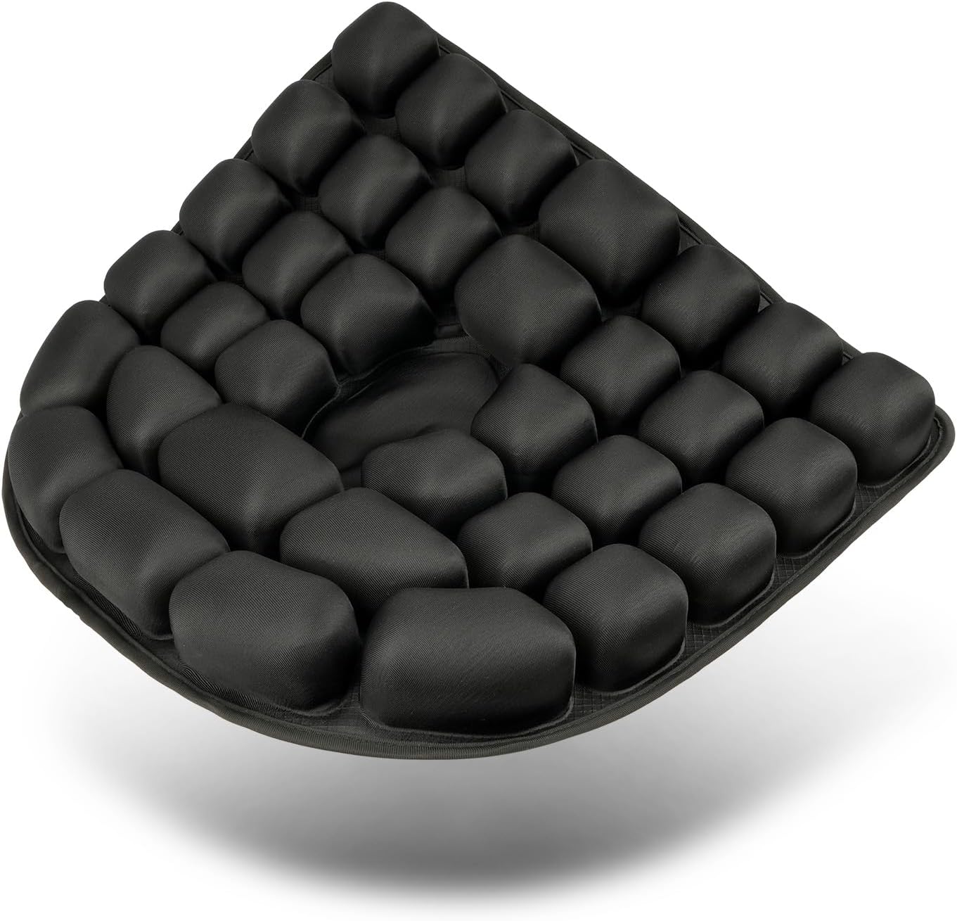 Travel Seat Cushion, 3D Air Inflatable Pressure Relief Cushion for Hemorrhoid and Tailbone Pain Relief, Optimal Support for Long Sitting in Car, Air Travel, Office Chairs, Home Living (Black)