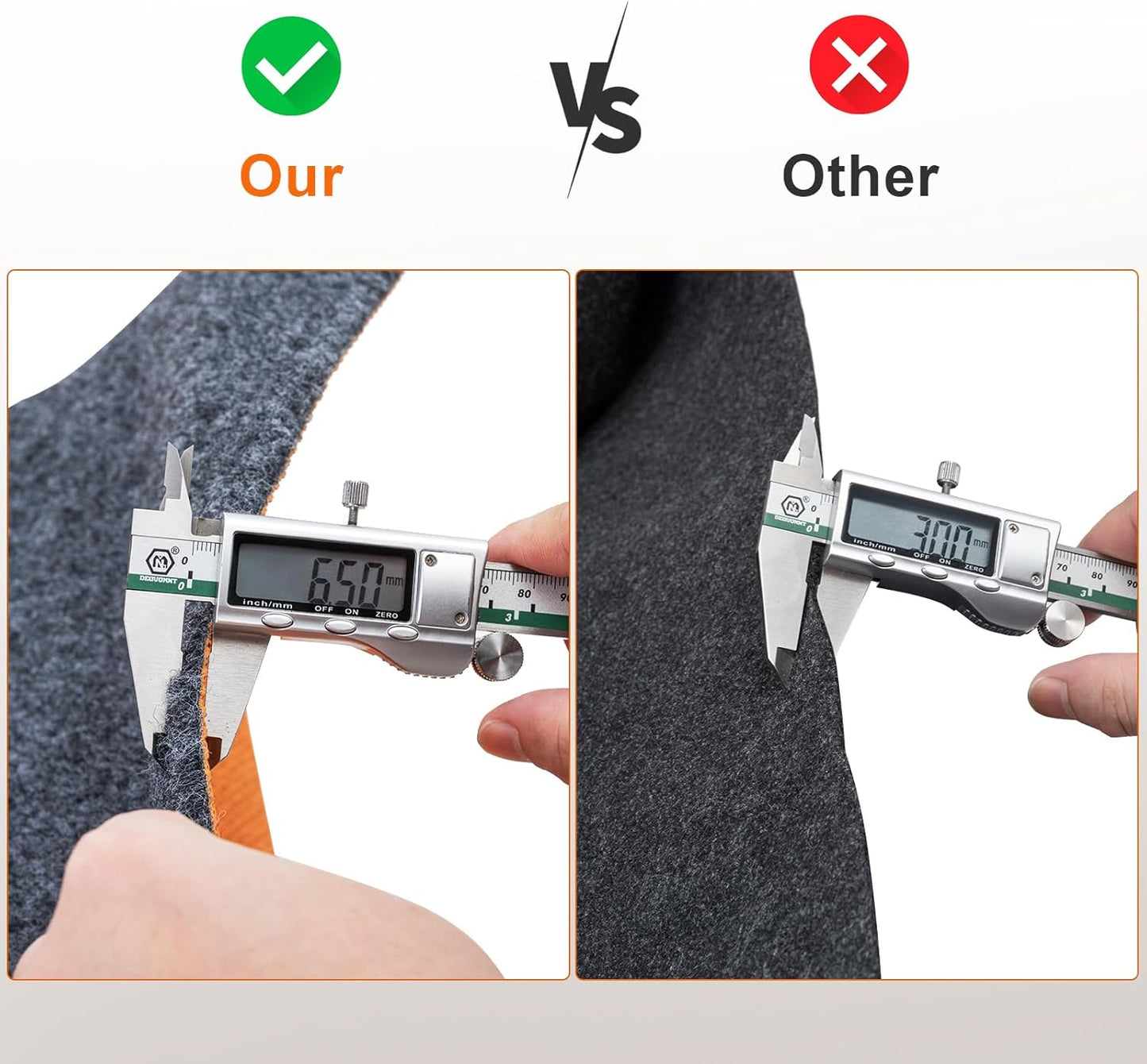 64 X 32 Inch Heavy Duty Oil Spill Mat, 6.5mm Thickened Garage Floor Mat for Under Car, 1/4" Waterproof Rubber Backing Absorbs Oil Quickly, Washable, Reusable, Durable, Non-Slip