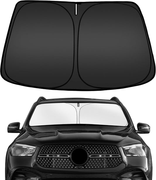 ARISMOTOR Windshield Sun Shade for Mercedes Benz GLE 350 450 2020-2025, Custom Fit Foldable Front Window Sunshade Sun Visor Protector, Block UV Rays Keep Your Car Cooler