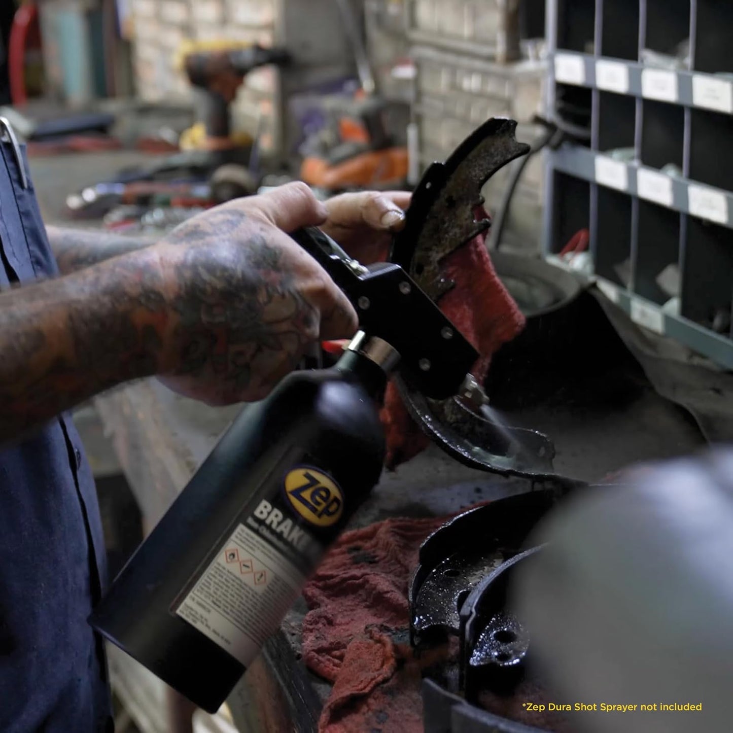 Zep Brake Wash Liquid Non-Chlorinated Parts Cleaner - 1 Gallon (Case of 4) 50524 - Fast-Acting, Non-chlorinated, Solvent Degreaser