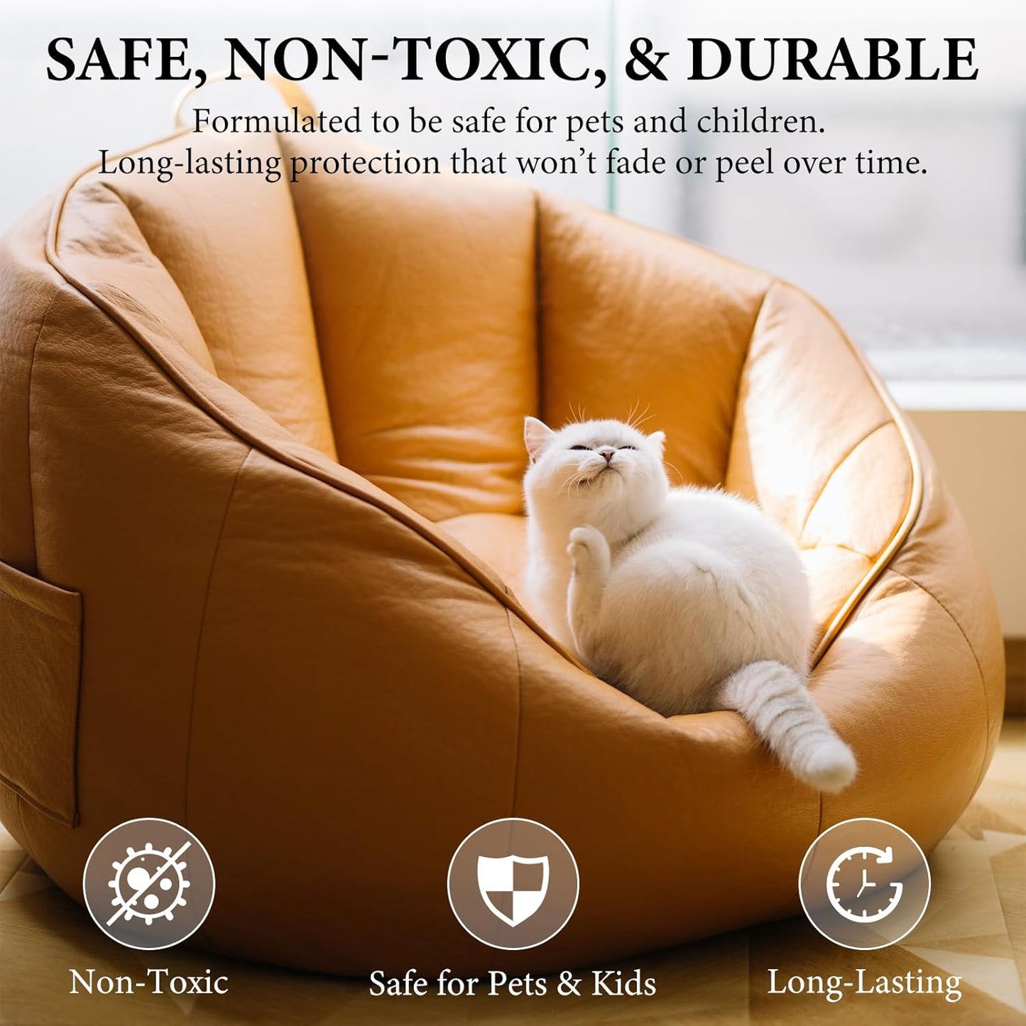 Leather Recoloring Balm Leather Color Restorer Scratch Repair Leather Paint for Furniture Couches Car Seats Shoes Bags Leather Dye and Restorer Restores Faded and Scratched Leather-TAN