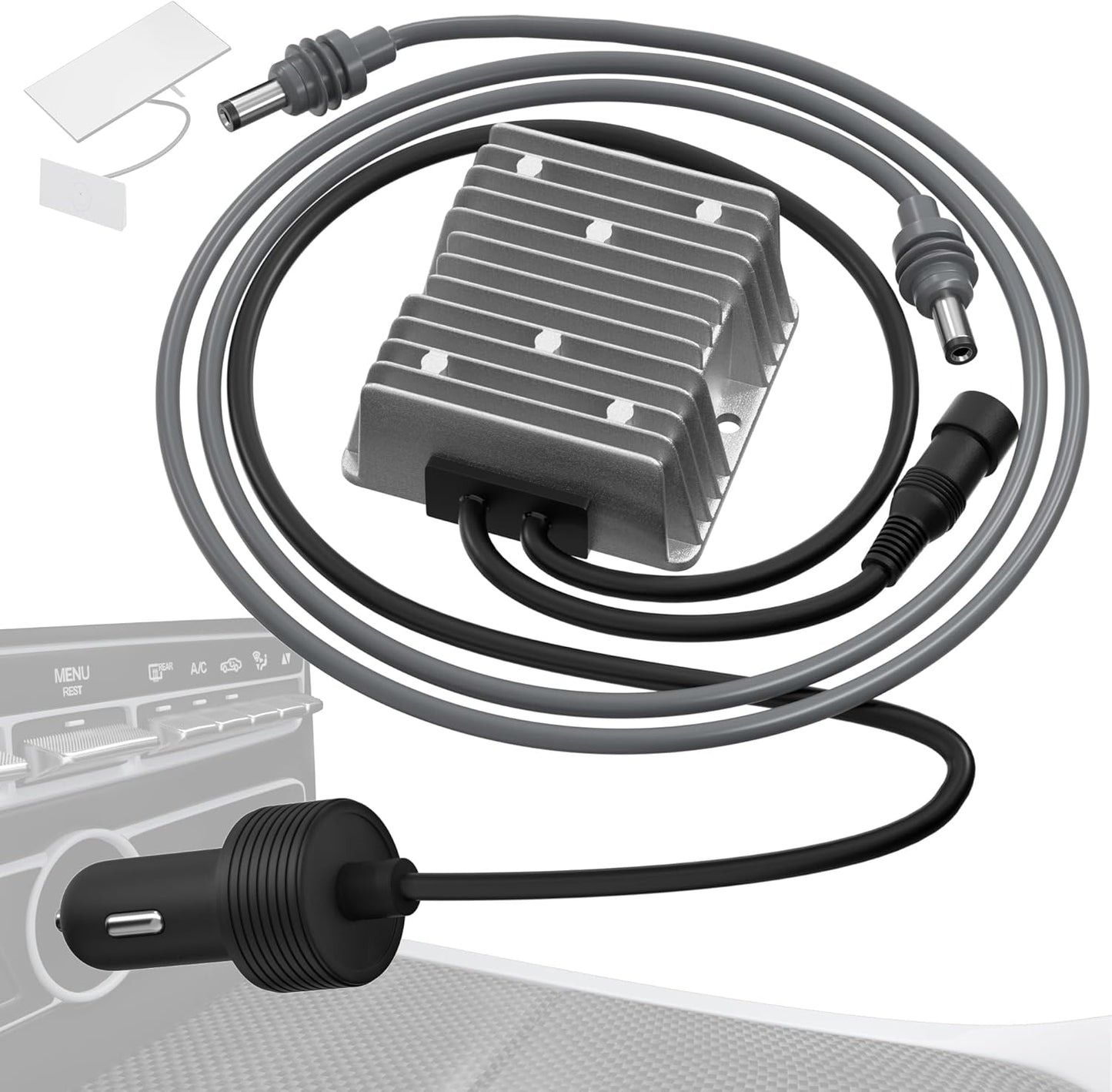 Starlink Gen 3 Step Up Cigarette Lighter Adapter with DC Cable, 57V 4.5A Output, 10V-36V Input, 18 AWG Starlink Gen3 Car Charger, Waterproof, Portable, High Efficiency, Stable