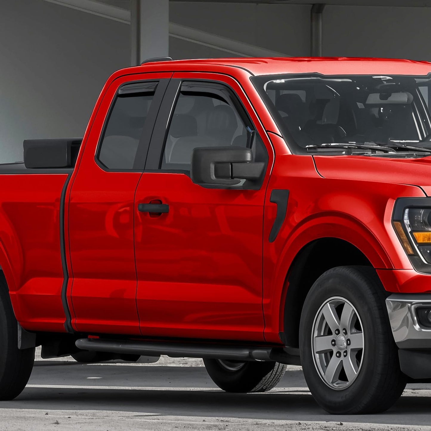 Voron Glass in-Channel Extra Durable Rain Guards for Ford F150 2021-2025 SuperCab, Window Deflectors, Vent Window Visors, 4 Pieces - 200908