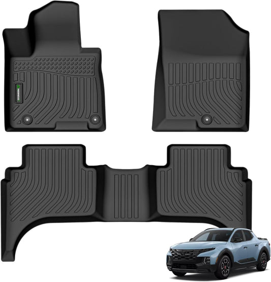 ANBINGO®Floor Mats Fit for Hyundai Santa Cruz 2022-2025 All Weather Mats for Hyundai Santa Cruz TPE Car Mat Rugs for Santa Cruz Rubber Trunk Carpet for Santa Cruz Accessories