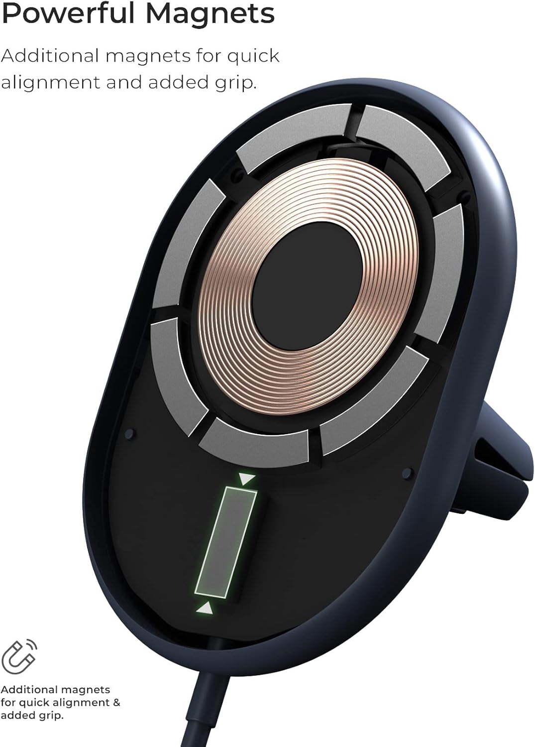 iOttie Velox Magnetic Wireless Charging Air Vent Car Phone Mount. Compatible with MagSafe iPhones including iPhone 12/13/14/15/16 Series (Car Charger Included)