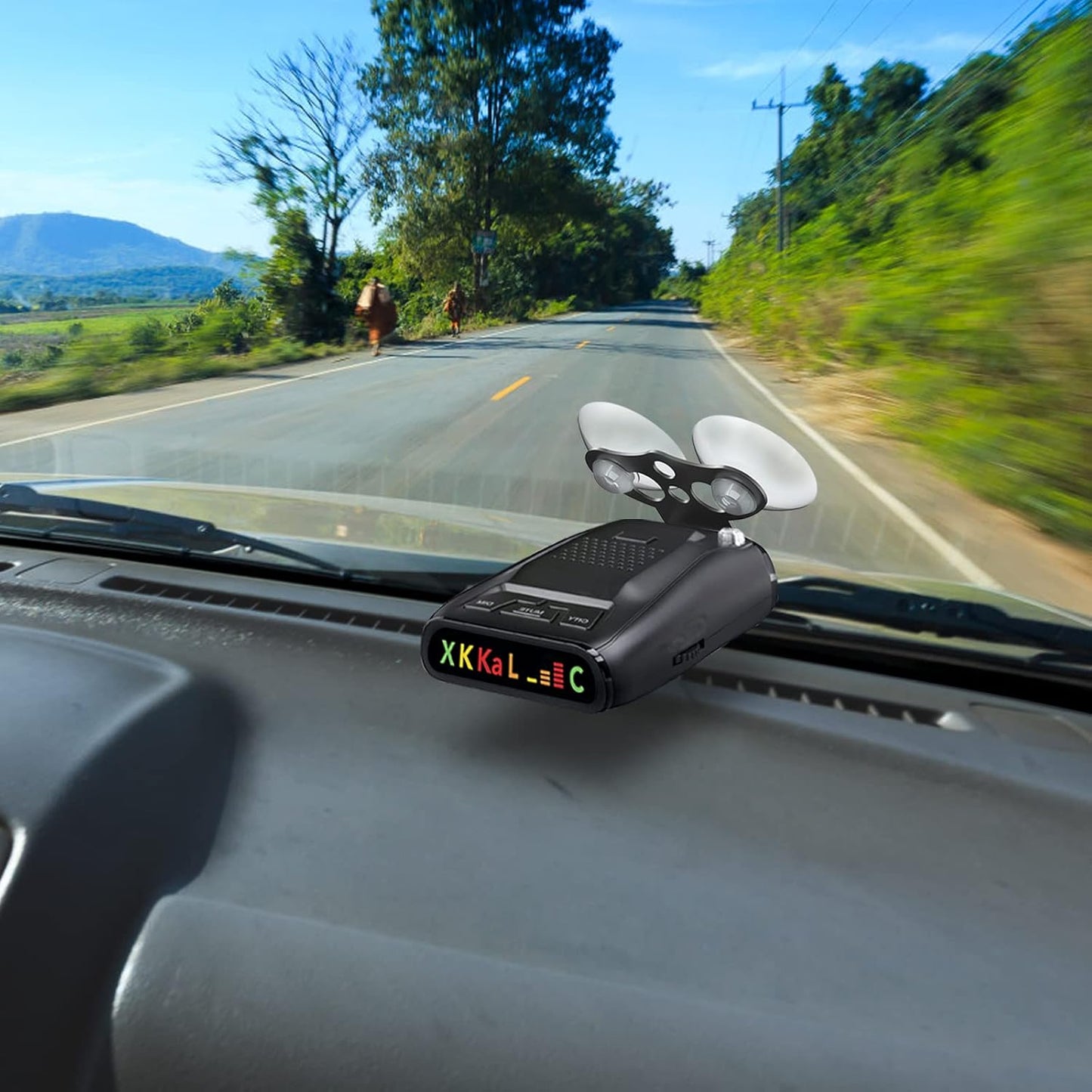 Radar Detector Mount,Windshield Suction Cup Mount for Radar and Laser Detectors,Compatible with Cobr RAD 480i Valentine One Escort Beltronics etc Radar Detector. (Windshield Suction Cup Moun 0.86 in)