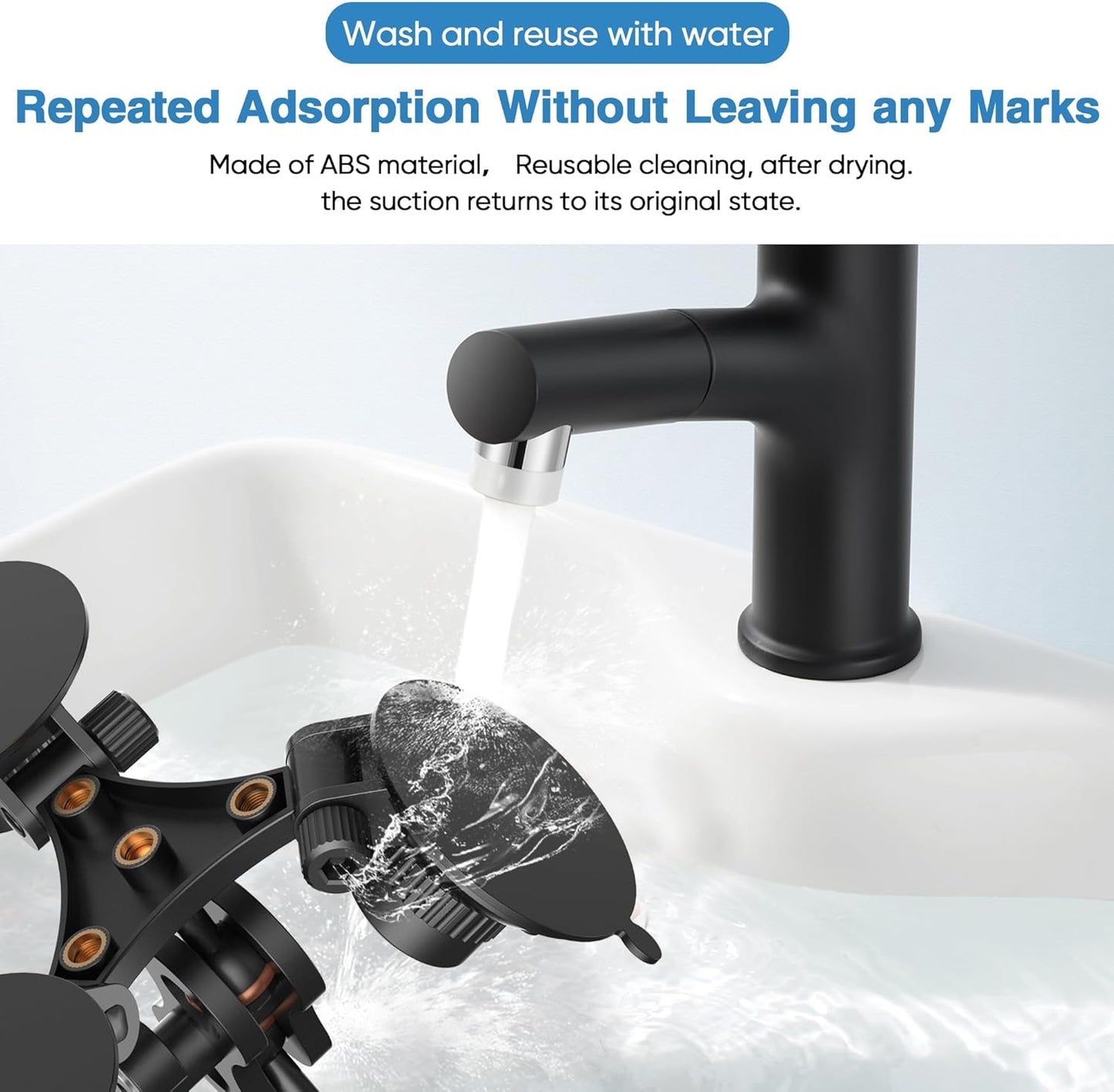 Radar Detector Mount, Triangular Suction Cup Mount,Windshield Radar Detector Suction Cup Bracket (for Models with EZ Magnet Connection)