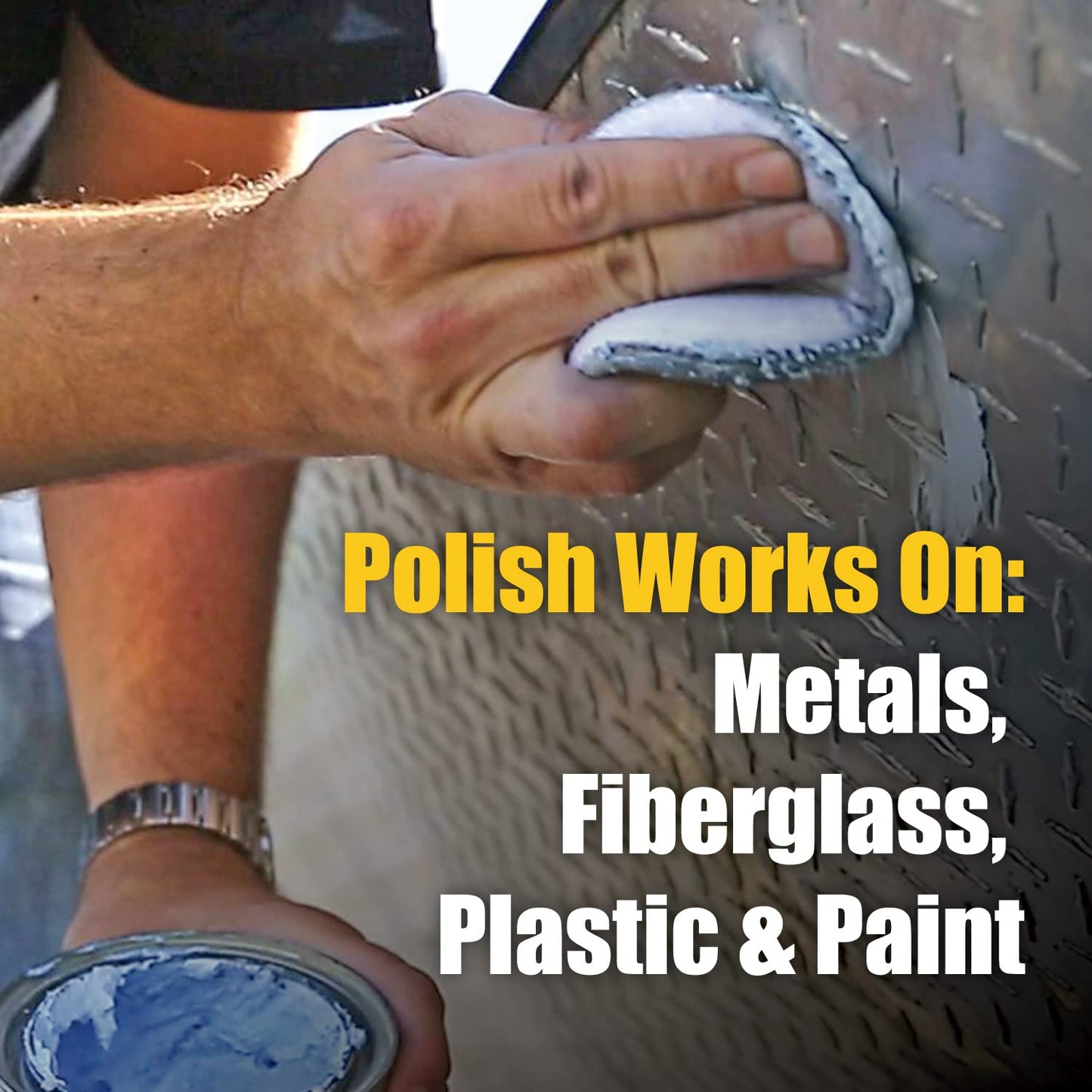 Flitz Car Buffing Kit (Basic) - USA-Made Car Care Kits for Vehicles - Includes 1lb Polish, 5" Buff Ball & 4 Microfiber Cleaning Cloths - Car Polishers and Buffers Kit to Remove Rust, Oxidation, & More