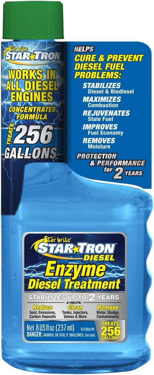 Star Tron Super Concentrated Diesel Formula - Stabilize & Rejuvenate Diesel, Biodiesel & All Regular Gasoline - 1 Oz Treats 32 Gallons