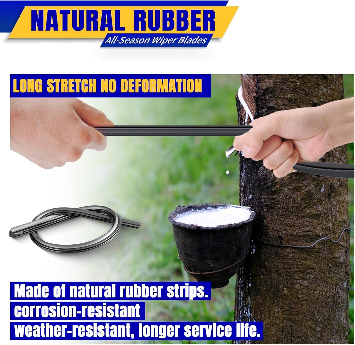 3 wipers Replacement for 2017-2022 2023 Mazda CX-5 2017-2022 2023 Mazda CX-9, Windshield Wiper Blades Original Equipment Replacement - 24"/18"/14" (Set of 3)