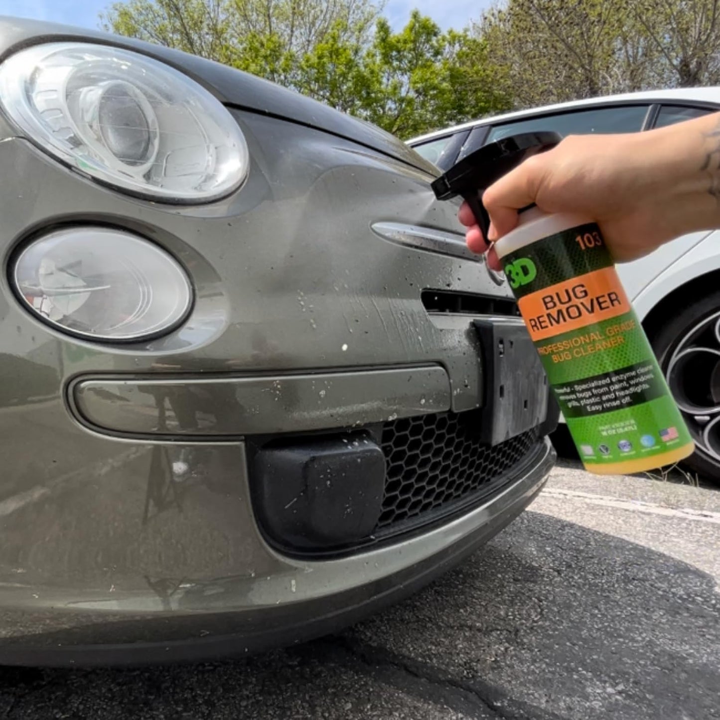 3D Bug Remover - All Purpose Exterior Cleaner & Degreaser to Wipe Away Bugs on Plastic, Rubber, Metal, Chrome, Aluminum, Windows & Mirrors, Suitable for use on Car Paint, Wax & Clear Coat