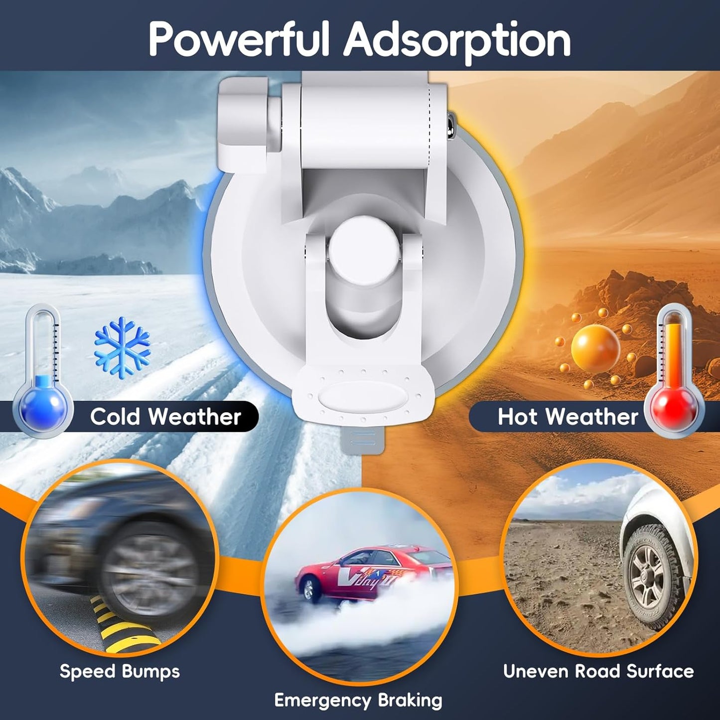 Linkoostar Starlink Mini Suction Cup Mount for Dashboard & Windshield Ensures Stable Satellite Signal, Secure Starlink Mini Car Mount High Strength Suction Base Mounting Kit Suitable for Most Vehicles