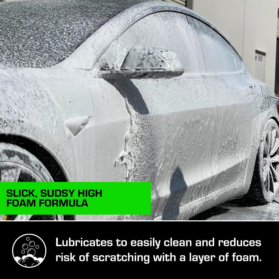 Ceramic Car Shampoo - Car Wash For Ceramic Coatings - Car Wash Soap - Adds Hydrophobic Protection | Enhances Ceramic Coatings, Waxes Or Sealants | Incredible Shine