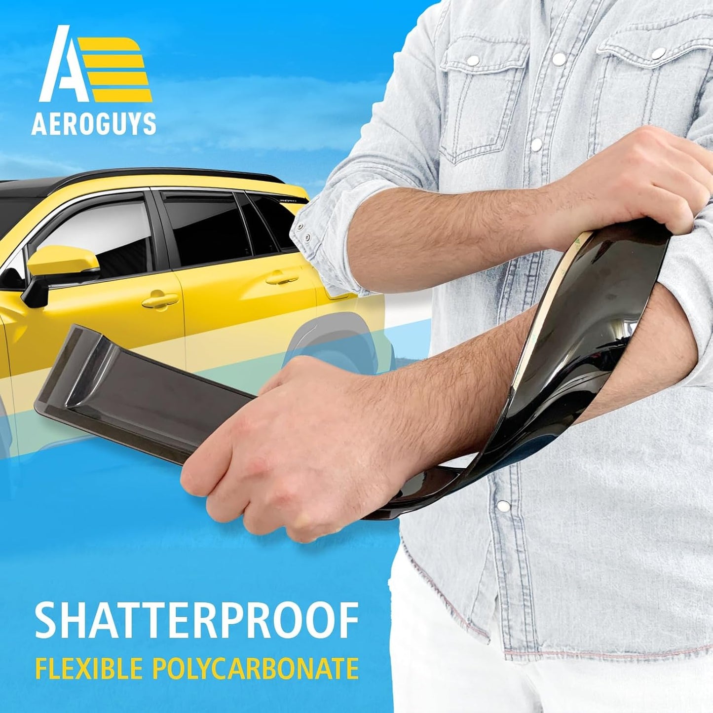 Extra Durable Window Deflectors in-Channel Window Visors Rain Guards Fit for Toyota Corolla Cross 2022-2025, Sun Visors, Wind Vent for Shades, Exterior Car Accessories - 4pcs. AG0493