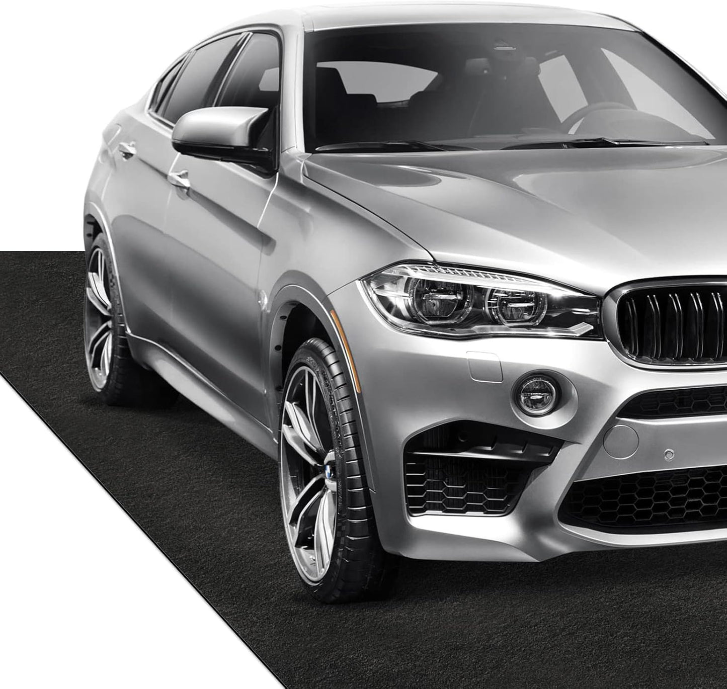 LINLA Premium Absorbent Oil Mat Contains Liquid Garage Floor Mat, Reusable, Washable, Protects Garage Floor or Driveway Surface, Shop,Parking, 7.4 ft x 20 ft