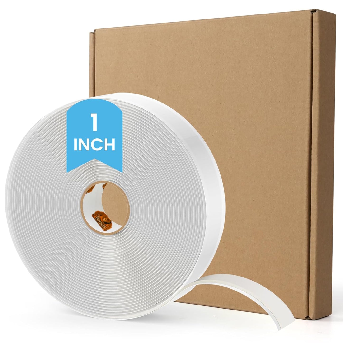 Butyl Tape 1 Inch x 30 Ft White, 1/8 in Thick Plumbers Putty Tape RV Sealant Window Sealing Leak Proof Double Sided Butyl Caulking for Boat Sealing, EDPM, Automotive, Camper