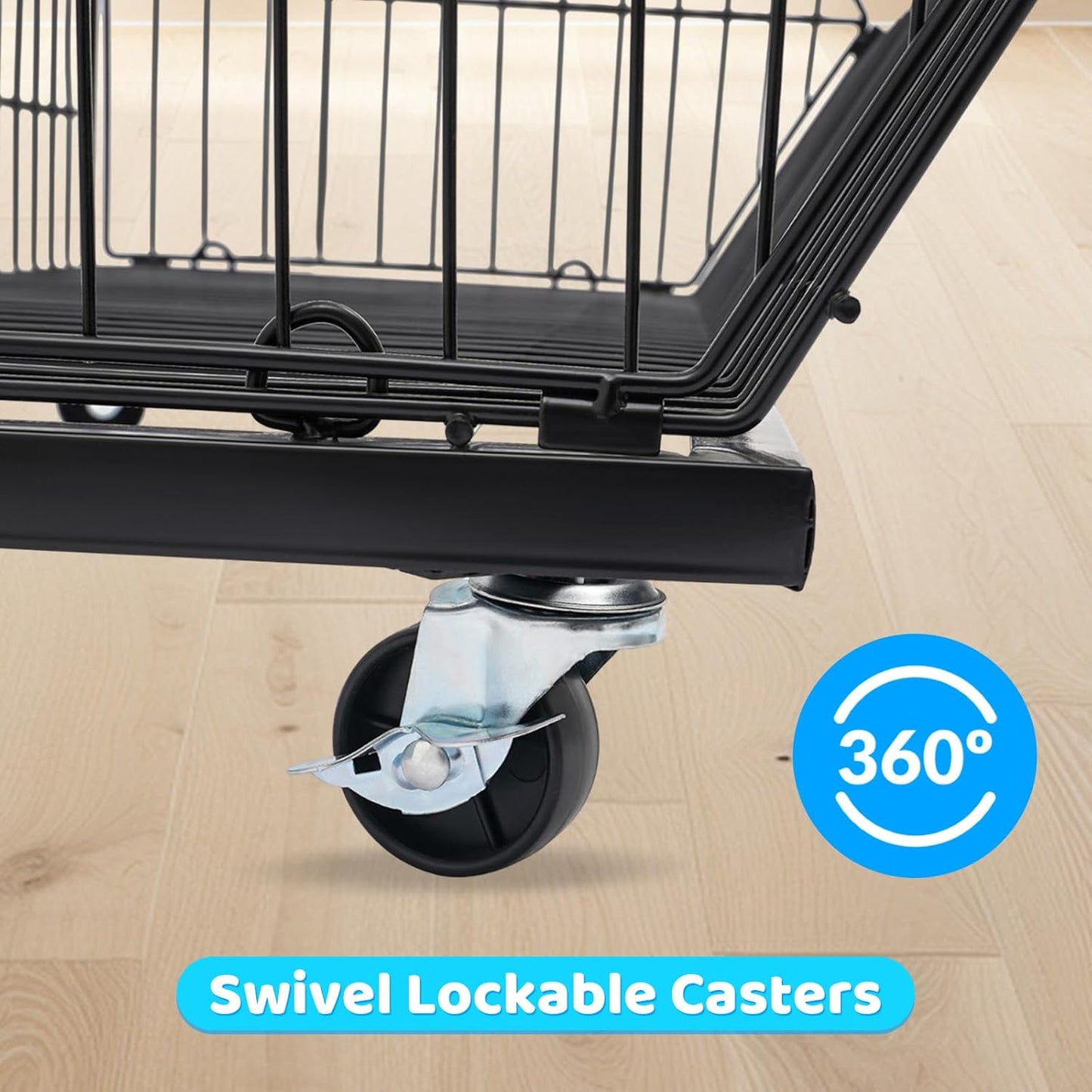 Retail Display Rack 5-Tier Market Merchandise Display Shelf Fruit Store Storage Shelf Vegetable Snack Basket Retail Store Supplies with Wheels for Home Store Market (18" D X 35" W X 55" H)