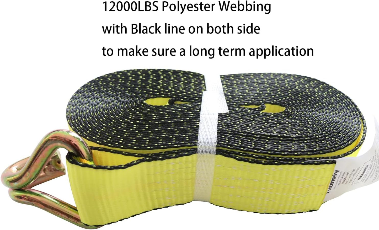 Ratchet Straps Heavy Duty (4PK) 2" x 30' x 10000 lbs J Hook Tie Down Strap Ratcheting for Truck, ATV, UTV and Trailer