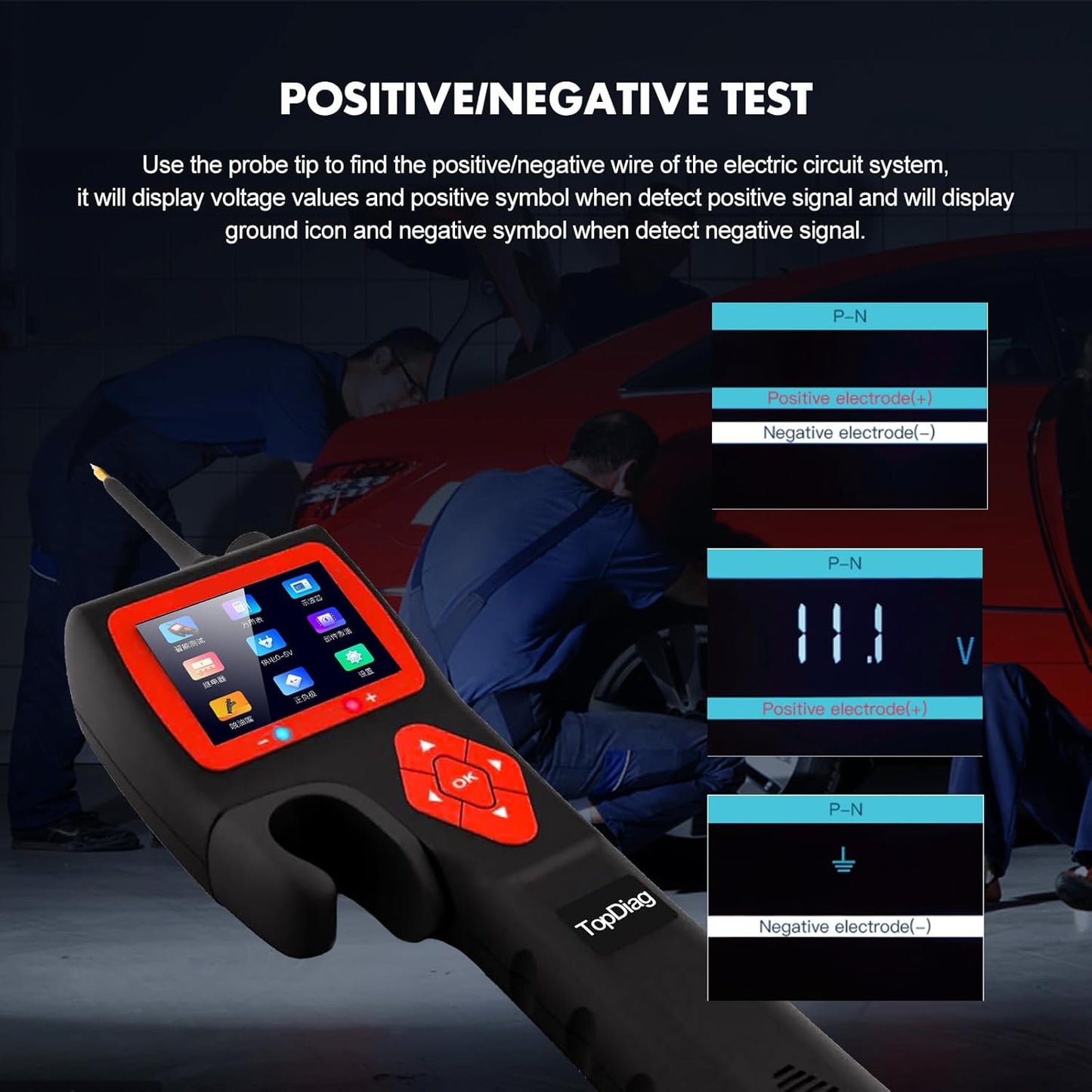 P200 Power Circuit Probe Kit - Test Light Automotive Circuit Tester Circuit Breaker Finder Tool, Relay Tester Multimeter, Oscilloscope, Fuel Injector Tester - 9~30V