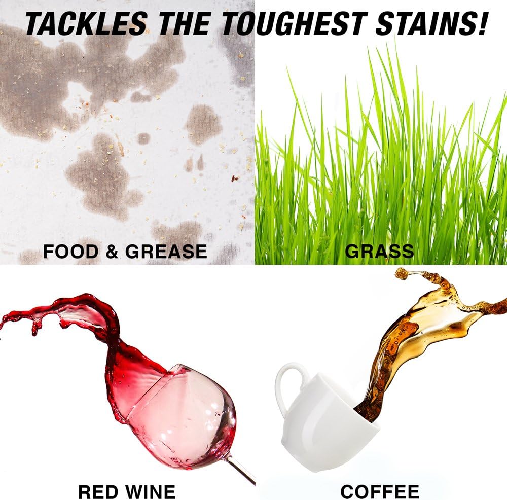 Spray N'Wash Pre-treat Laundry Stain Remover Bottles, Clear, 1.37 Pound (Pack of 6), 132 Fl Oz