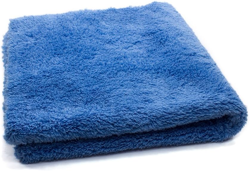 Autofiber Korean Plush Premium Edgeless Microfiber Detailing Towels - Pack of 10, Blue (16 inch x 16 inch)